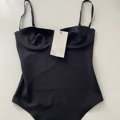Body Zara noir polyamide S à bretelle réglable